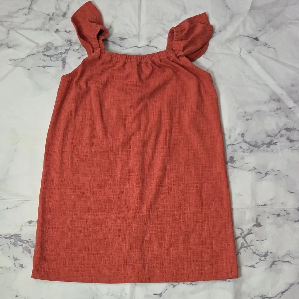 Madewell Terracotta Button-Front Dress - Picture 6 of 6